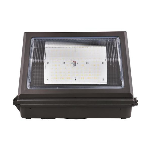 Satco 65-761 CCT and Wattage Adjustable LED Cutoff Wall Pack; Integrated Bypassable Photocell; CCT Selectable from 3000, 4000 or 5000K; Wattage Selectable from 80, 100, or 120 Watt; 120-277 Volt