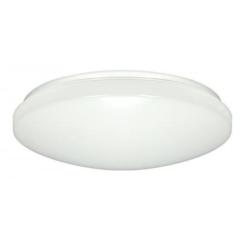 Satco 62-792R1 14 in.; Flush Mounted LED Light; Fixture; White Finish; 120-277V