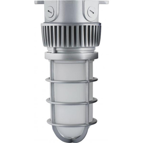 Satco 65-225 LED Vapor Proof Ceiling Mount; 20W; 4000K; Silver Finish; 100-277V