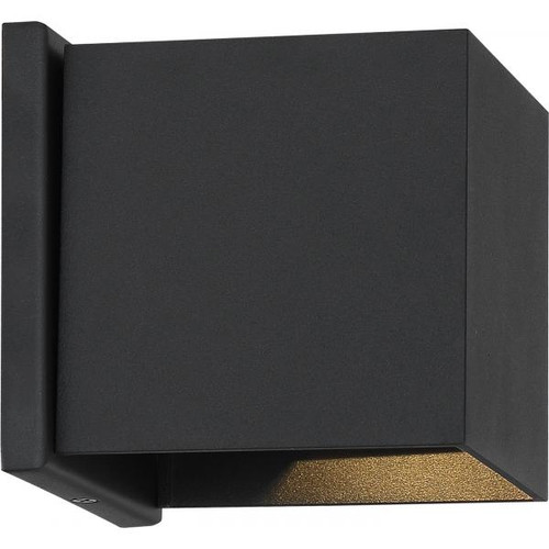 Satco 62-1466 Lightgate; LED Sconce; 5W; Black Finish; 3000K