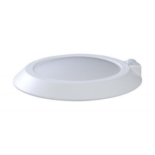 Satco 62-1311 10 in.; LED Disk Light; Fixture with Occupancy Sensor; White Finish; 3000K