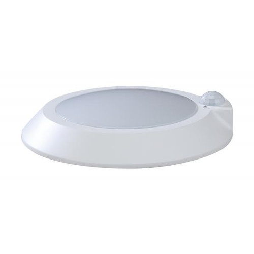 Satco 62-1312 7 in.; LED Disk Light; Fixture with Occupancy Sensor; White Finish; 4000K