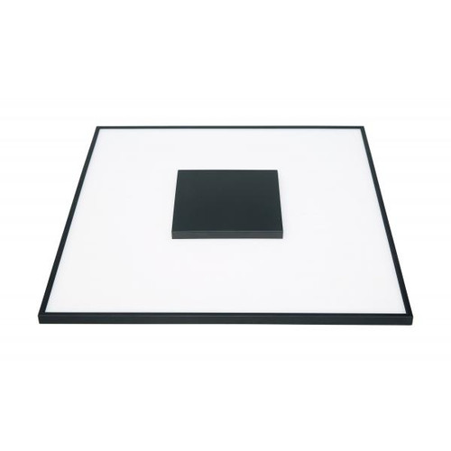 Satco 62-1528 31.5 watt; 17" Flush Mount LED Fixture; Square Shape; Black Finish