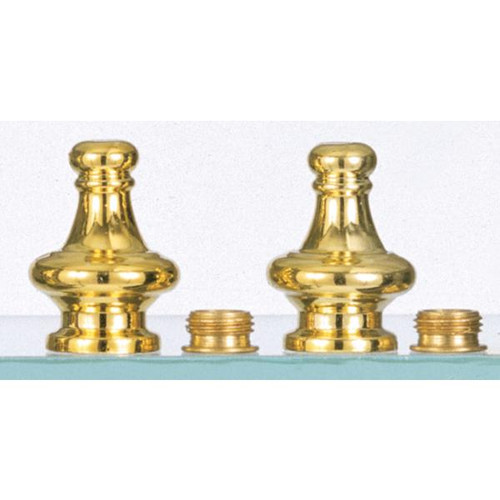 Satco S70-131 Pyramid Knob; 2"; Brass Finish