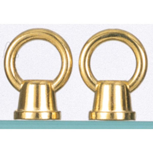 Satco S70-255 2 Female Loops; Brass Finish