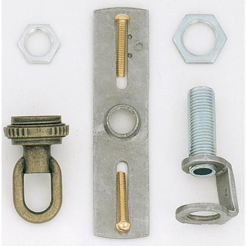 Satco S70-352 Loop And Ring Kit; Antique Brass Finish