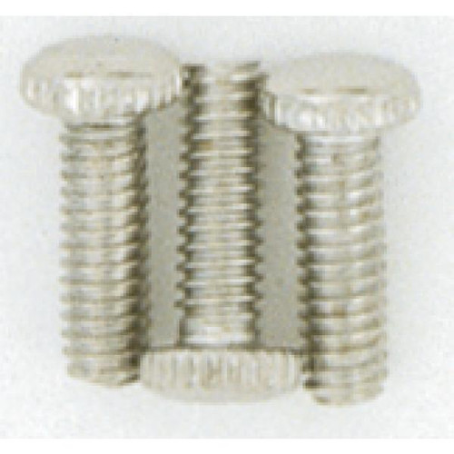 Satco S70-633 3 Knurled Screws; 8/32; Nickel Plated Finish