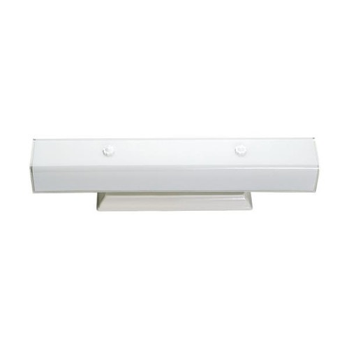 Satco SF77-088 4 Light - 24" - Vanity - with White "U" Channel Glass - White Finish