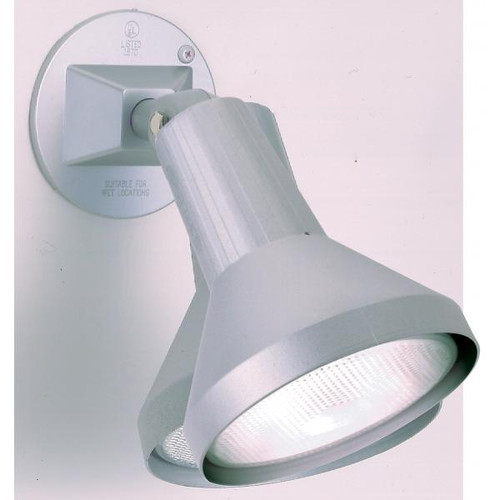 Satco SF77-702 1 Light - 8" - Flood Light; Exterior - PAR38 with Adjustable Swivel - Gray Finish