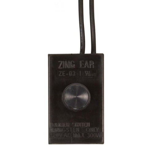 Satco 80-1241 Full Range Table Lamp Dimmer Switch Phenolic Housing Black 300W Dimmer