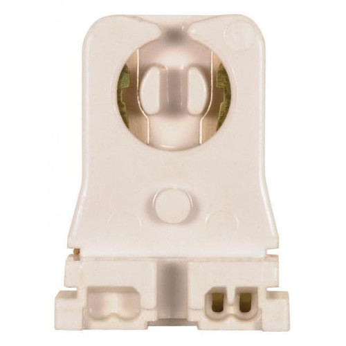 Satco 80-1256 Medium Profile Fluorescent Lampholder; T8 And T12; Shunted for Instant Start Ballast Applications; Slide-On Mounting; 660W; 600V