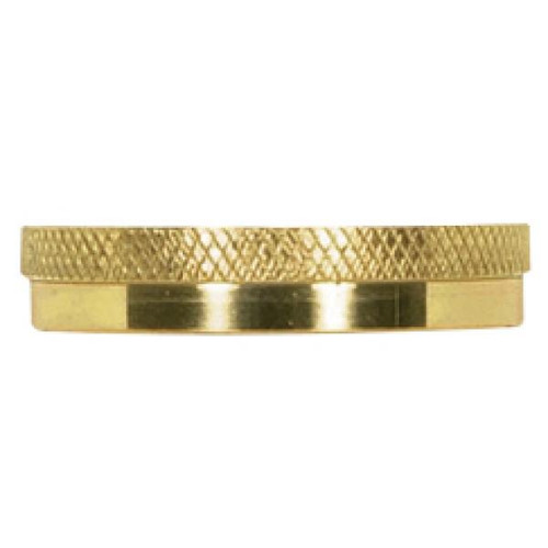 Satco 80-1450 Stamped Solid Brass Uno Ring; Polished Brass Finish; 1-1/4" Inner Diameter; 1-1/2" Outer Diameter