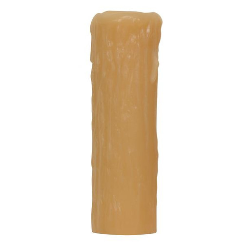 Satco 80-1619 Edison Base Oversize Resin Full Drip; Amber Finish; 1-1/4" Inside Diameter; 2" Outside Diameter; 6" Height