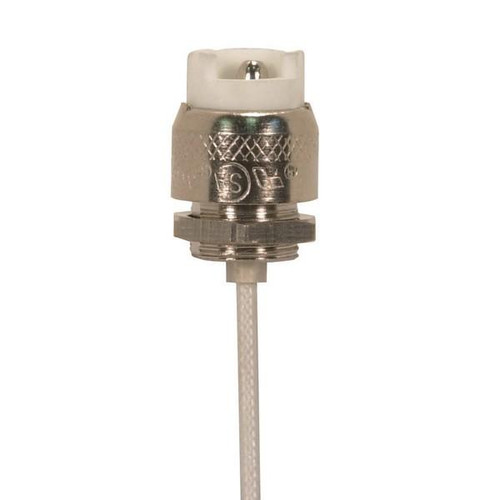 Satco 80-2004 Porcelain Halogen Socket; R7S Base; 18" SF-1 200C Leads; Halogen Socket; 7/8" Length; 1000W; 250V