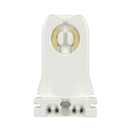 Satco 80-2022 Bi-Pin Lampholder; Tall; T8/T12 Bulbs; Turn-Type; G13 Base With Screw And Nut; Quickwire No. 18GA; 660W; 600V