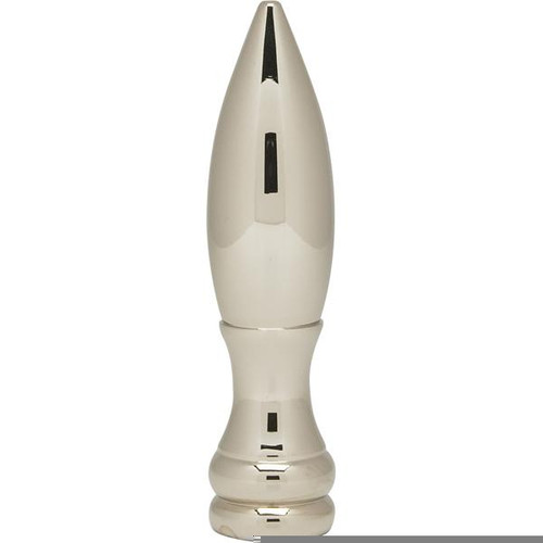 Satco 80-2102 Bullet Finial; Nickel Finish; 2" Height; 1/8 IP