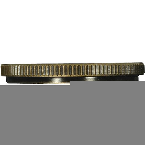 Satco 80-2244 Stamped Solid Brass Uno Ring; 1-1/4" Inner Diameter; 1-1/2" Outer Diameter; Antique Brass Finish