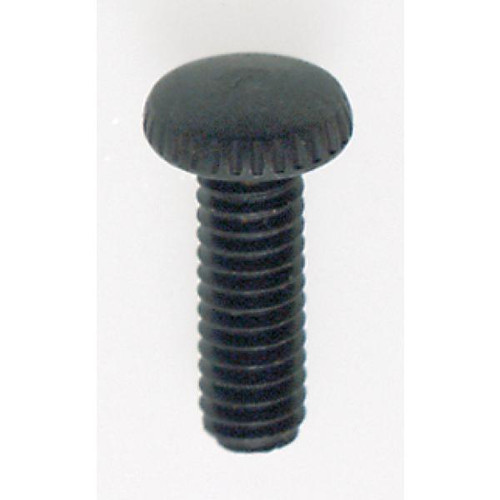 Satco 90-025 Steel Knurled Head Thumb Screw; 8/32; 1/2" Length; Black Finish