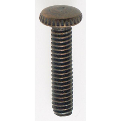 Satco 90-060 Steel Knurled Head Thumb Screws; 8/32; 3/4" Length; Antique Brass Plated Finish