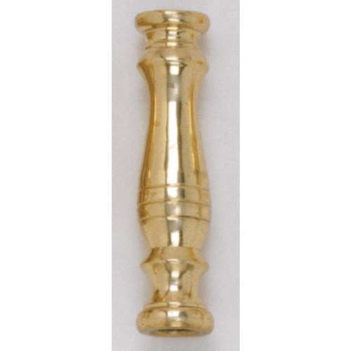 Satco 90-098 Solid Brass Neck And Spindle; Burnished And Lacquered; 3/4" x 3"; 1/8 Slip