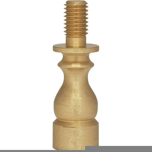Satco 90-140 Solid Brass Riser; 1/4-27; Burnished And Lacquered; 1" Height