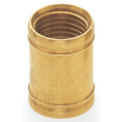 Satco 90-162 Brass Coupling; 1/2" Long; 1/8 IP; Burnished And Lacquered
