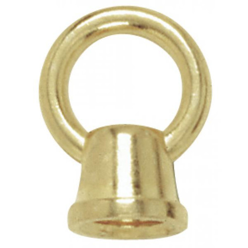 Satco 90-201 1" Female Loops; 1/8 IP With Wireway; 10lbs Max; Brass Plated Finish