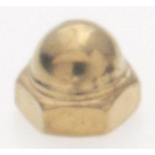 Satco 90-208 Cap Nut; 8/32; Brass Plated Finish