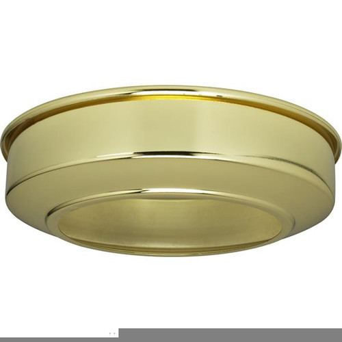 Satco 90-242 Canopy Extension; Brass Finish; 5-3/4" Diameter; Fits 5" Canopy; 1-1/2" Extension