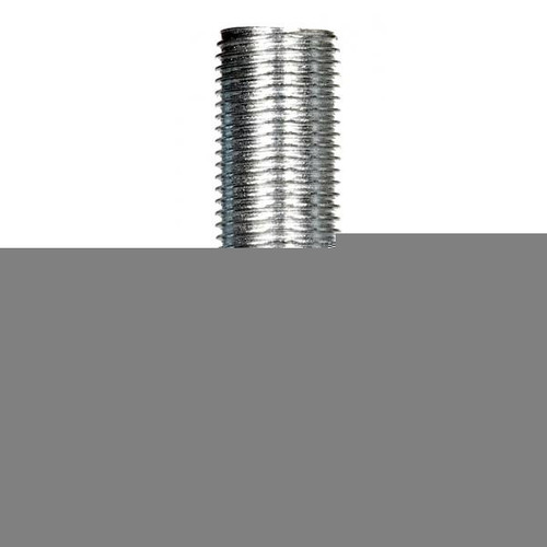 Satco 90-257 1/8 IP Steel Nipple; Zinc Plated; 1-3/4" Length; 3/8" Wide