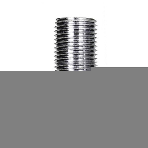 Satco 90-283 1/8 IP Steel Nipple; Zinc Plated; 1" Length; 3/8" Wide