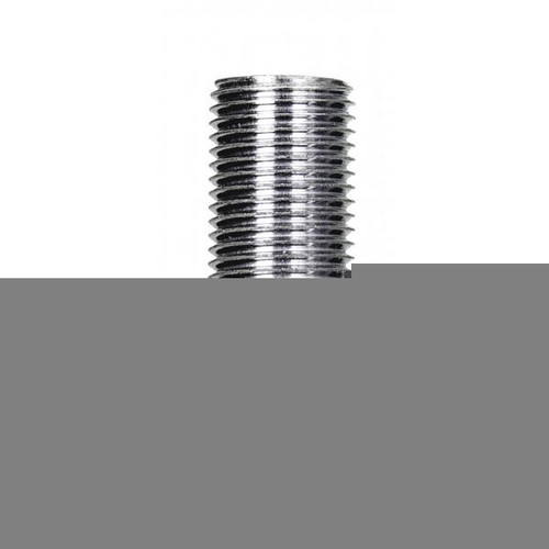 Satco 90-284 1/8 IP Steel Nipple; Zinc Plated; 1-1/8" Length; 3/8" Wide