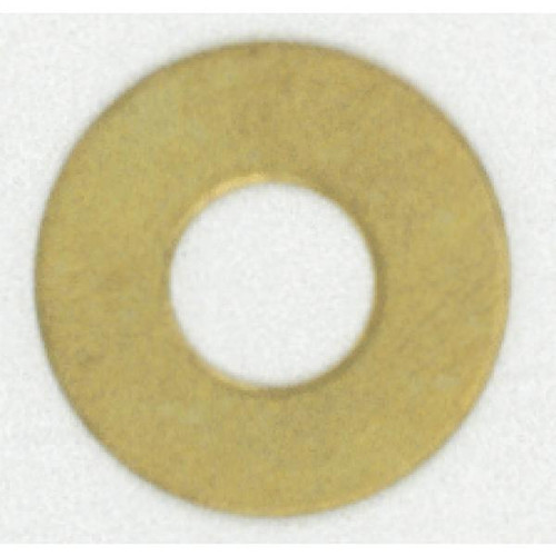 Satco 90-385 Light Steel Washer; 1/8 IP Slip; 24 Gauge; Brass Plated Finish; 1" Diameter