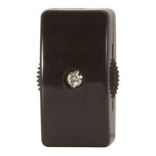 Satco 90-574 On-Off Cord Switch For 18/2 SPT-2; 6A-125V, 3A-250V, 3A-120V, 3A-125V; Brown Finish