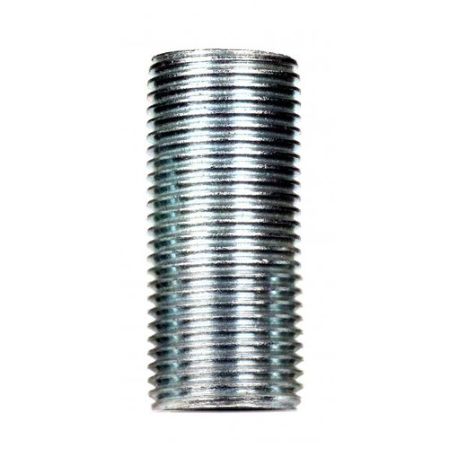 Satco 90-606 3/8 IP Steel Nipple; Zinc Plated; 1-1/2" Length; 5/8" Wide