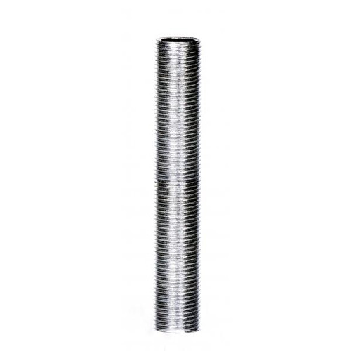 Satco 90-608 3/8 IP Steel Nipple; Zinc Plated; 4" Length; 5/8" Wide