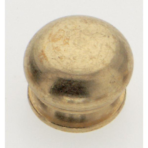 Satco 90-626 Brass Knob; 1/8 IP; Burnished And Lacquered Brass