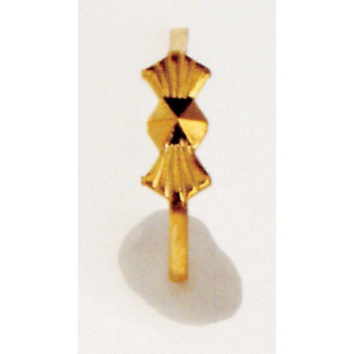Satco 90-691 Small Bow-Tie Clip; 8mm; 3/8" Height; Gold
