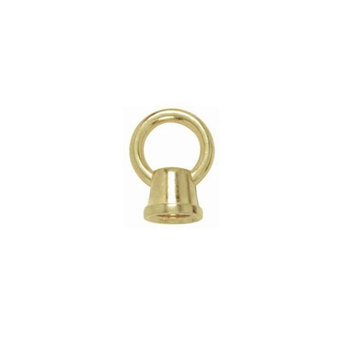 Satco 90-958 3/4" Loops; 1/8 IP Female With Wireway; 10lbs Max; Brass Plated Finish