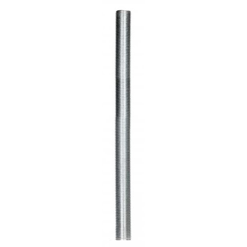 Satco 90-1030 1/8 IP Steel Nipple; Zinc Plated; 5-1/4" Length; 3/8" Wide