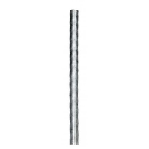Satco 90-1031 1/8 IP Steel Nipple; Zinc Plated; 5-1/2" Length; 3/8" Wide