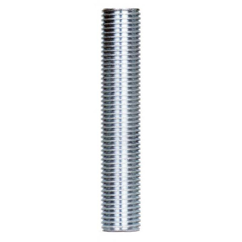 Satco 90-1162 1/4 IP Steel Nipple; Zinc Plated; 2-3/4" Length; 1/2" Wide