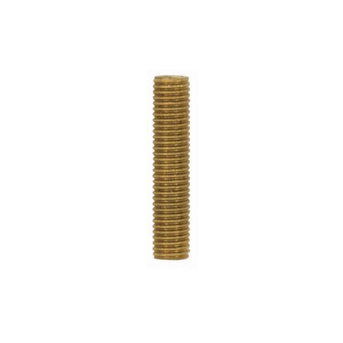 Satco 90-1189 1/8 IP Solid Brass Nipple; Unfinished; 2" Length; 3/8" Wide