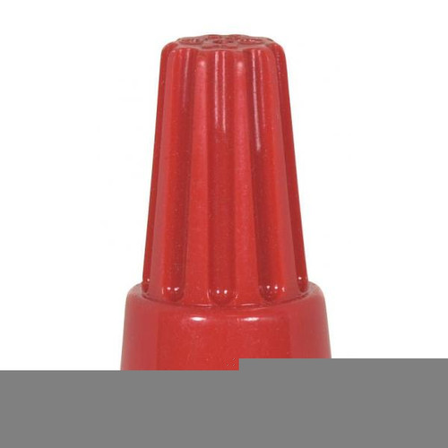 Satco 90-1421 Wire Connector With Spring Inserts; For 105C Supply Wire; 600V; Extra Large; Red Finish; 8 #18 Max