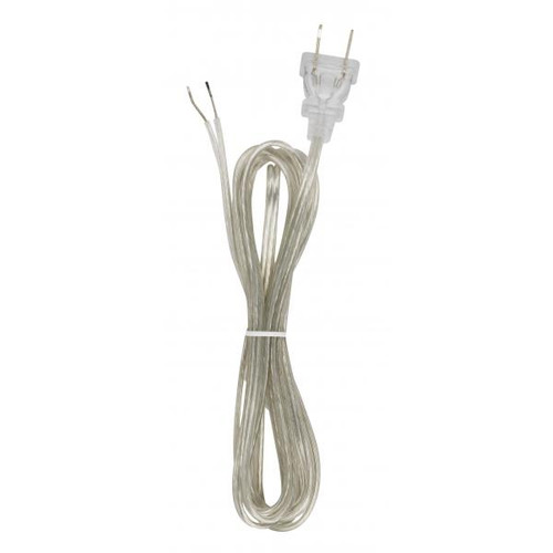 Satco 90-1527 18/2 SPT-1-105C All Cord Sets - Molded Plug - Tinned Tips 3/4in. Strip with 2in. Slit 36in. Hank - 200 Ctn 8 Ft.
