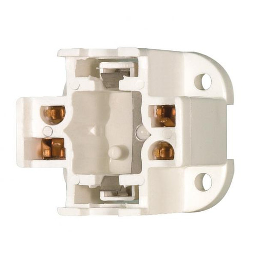 Satco 90-1549 13W Bottom Screw Down Socket; 4-Pin Lamps; Vertical Mount; G24Q-1 And GX24Q-1 Base For: CF13DD/E And CF13DT/E; 75W; 600V