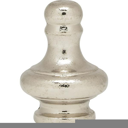 Satco 90-1711 Large Pyramid Knob; 1-1/4" Height; 1/8 IP; Polished Chrome Finish