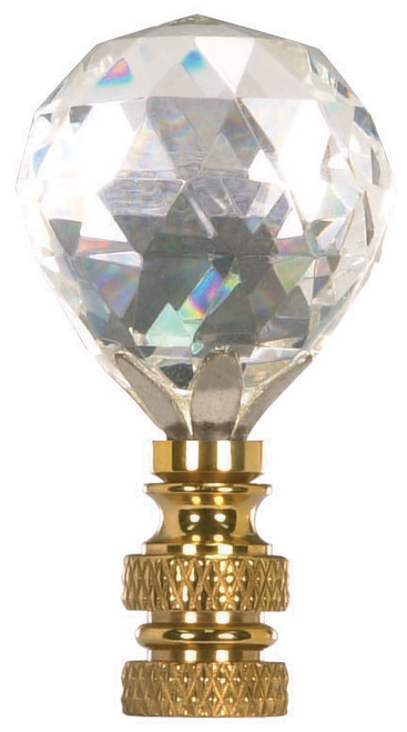 PF8413 BALL CUT CRYSTAL FINIAL