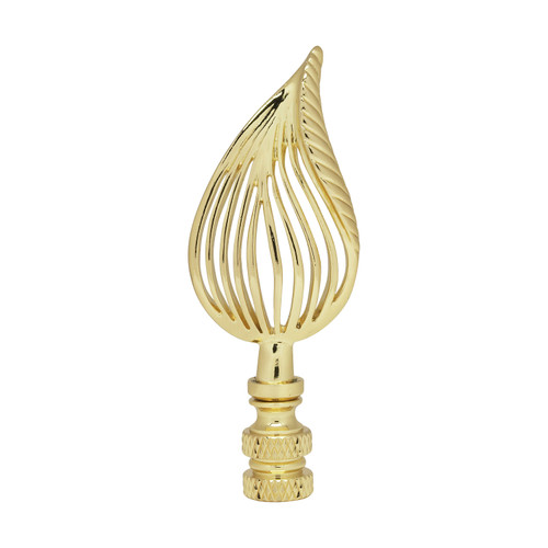 PF8028 LEAF BRASS FINIAL