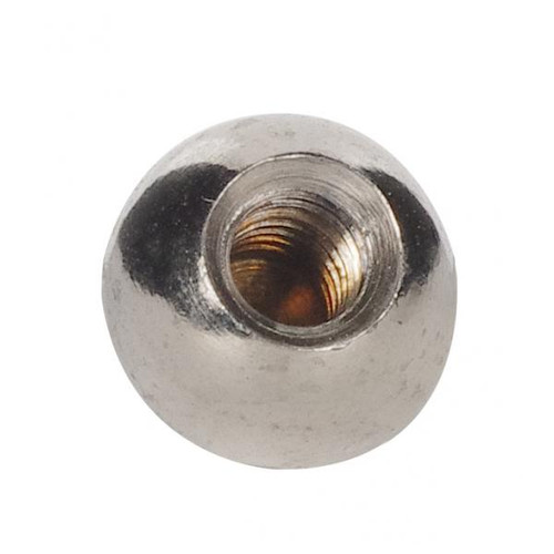 Satco 90-1810 Brass Ball; 3/8" Diameter; 8/32 Tap; Nickel Finish